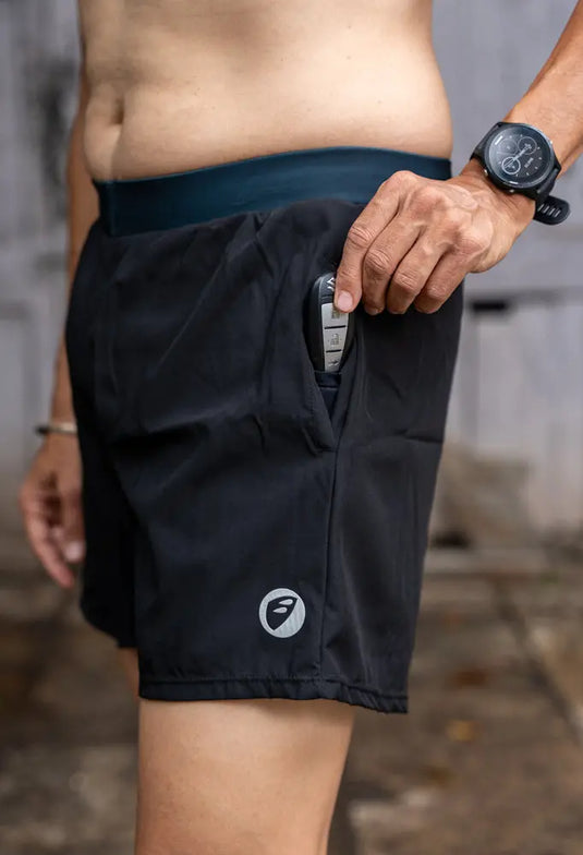 Apace Mens Running | Shorts | 5 inch | Carbon