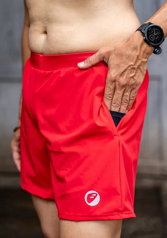 Apace Mens Running | Shorts | 5 inch | Fire