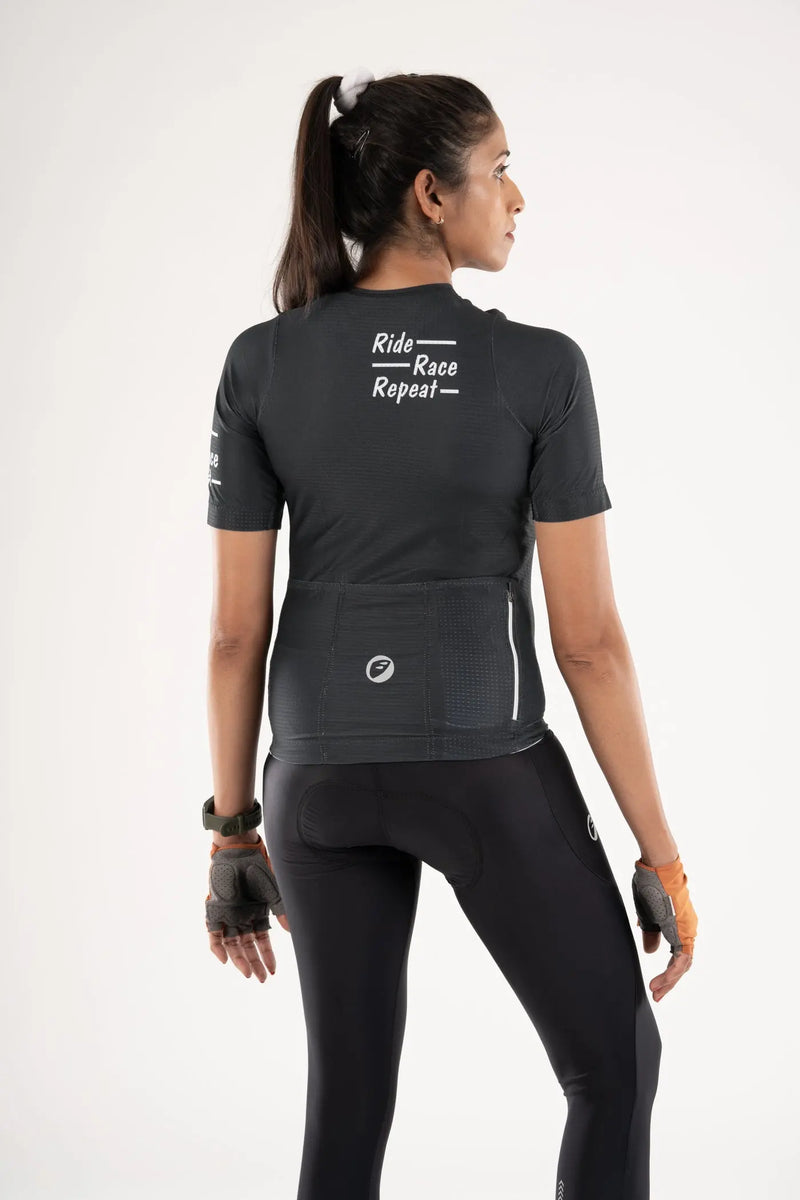 Load image into Gallery viewer, Apace Unisex Cycling | Race fit Jersey | Stealth