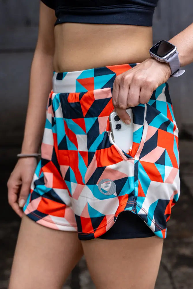 Load image into Gallery viewer, Apace Womens Running | Shorts | 3 inch | ArtDeco