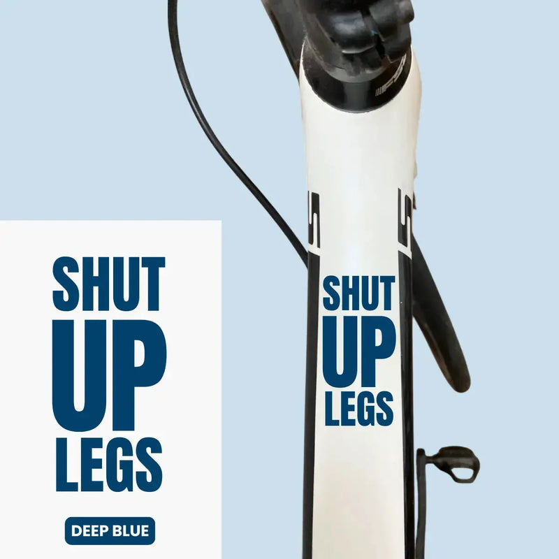 Load image into Gallery viewer, Bicycle Sticker Decal | SHUT UP LEGS (Set of 2)