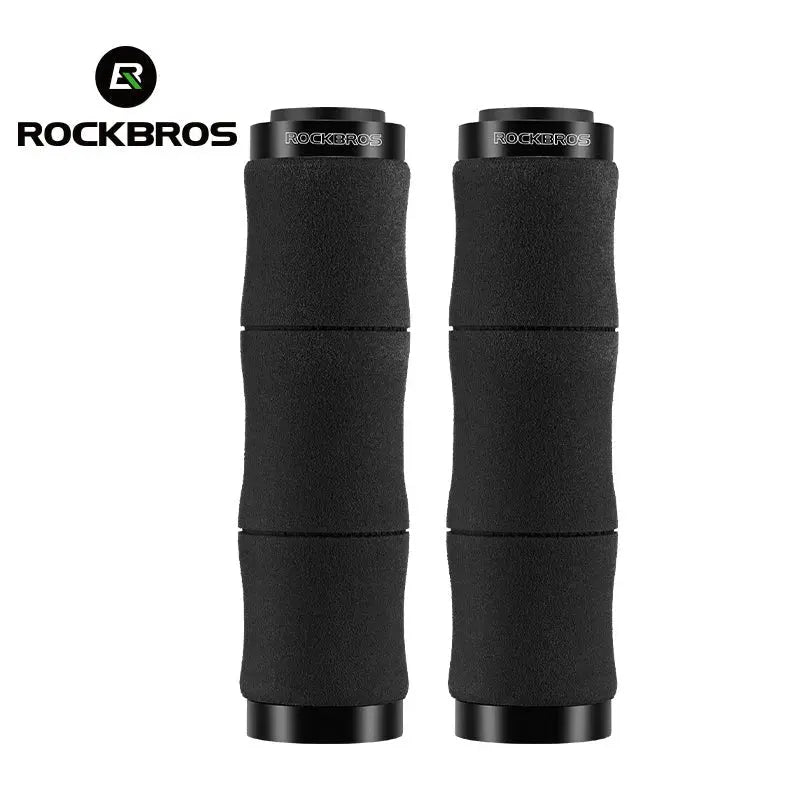 Load image into Gallery viewer, Flat Handlebar Grips | High Dense Sponge Base, Lock in Bolts, Sweat Resistant & Comfortable for BMX, MTBs & Hybrids ROCKBROS MADOVERBIKING