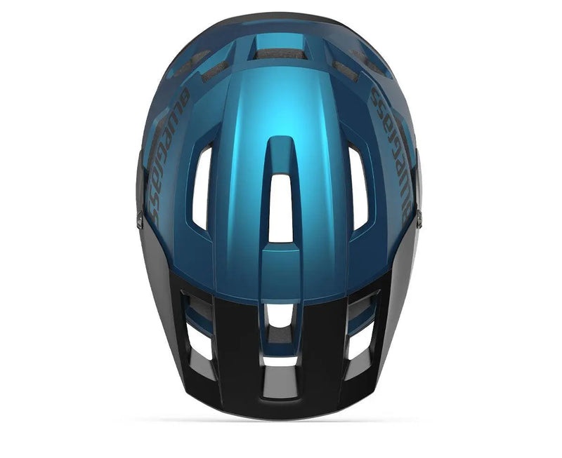 Load image into Gallery viewer, Bluegrass Rouge MTB Cycling Helmet (Blue Metallic,Off-White/Matt)