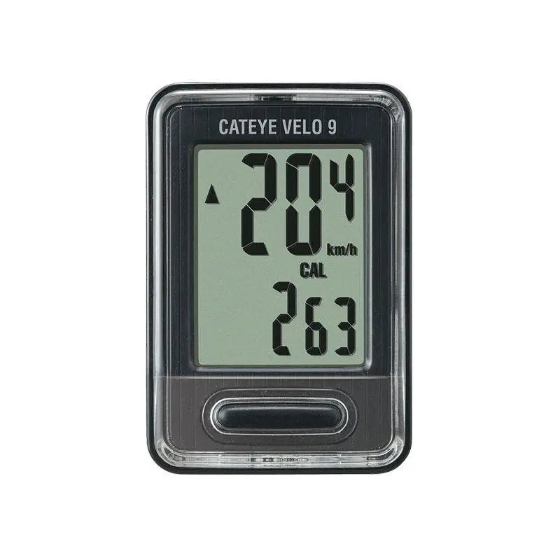 Load image into Gallery viewer, Cateye Velo 9 Cyclocomputer (Black)
