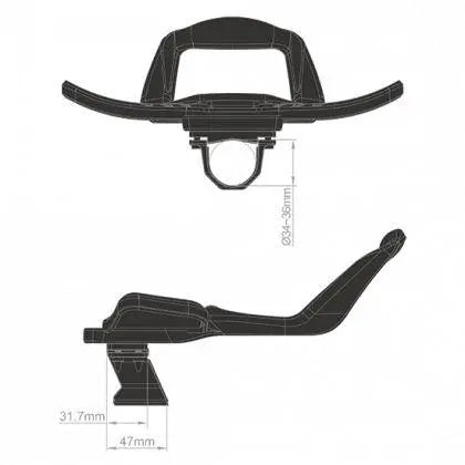 Load image into Gallery viewer, Controltech Sirocco Mini Clip-On Tth19-1 Ud Carbon Matt Black Stem Mounted