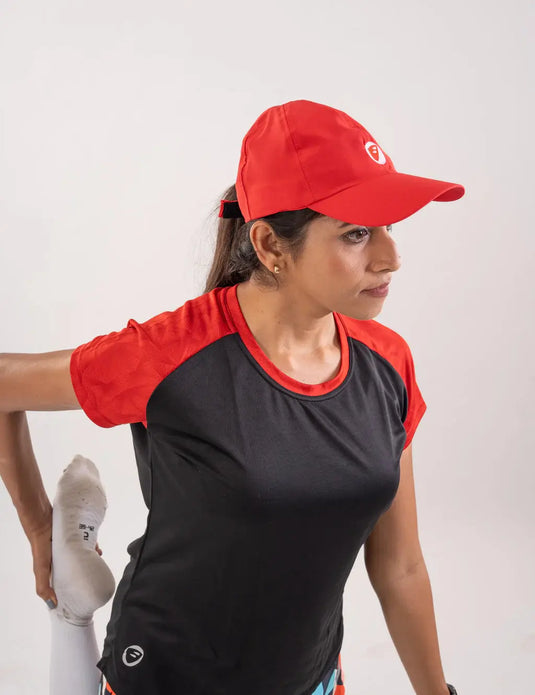 Unisex Running Cap | Streak | Black/Red - MADOVERBIKING -  Apace