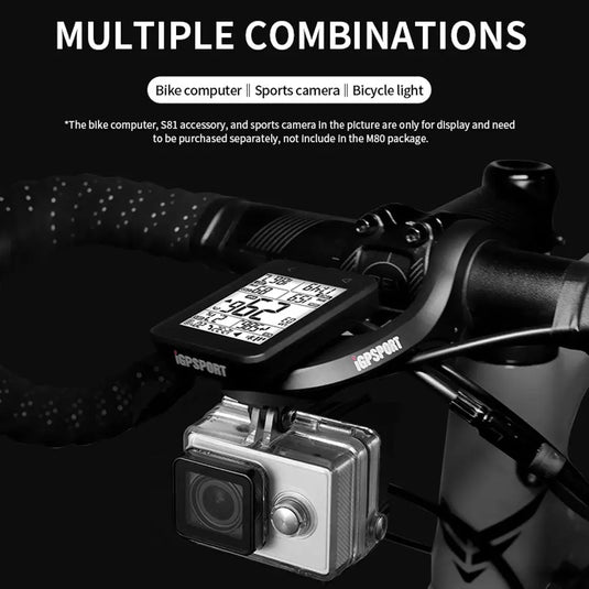 Extended Mount for Cyclocomputers - M80 | for Igpsport & Garmin Models