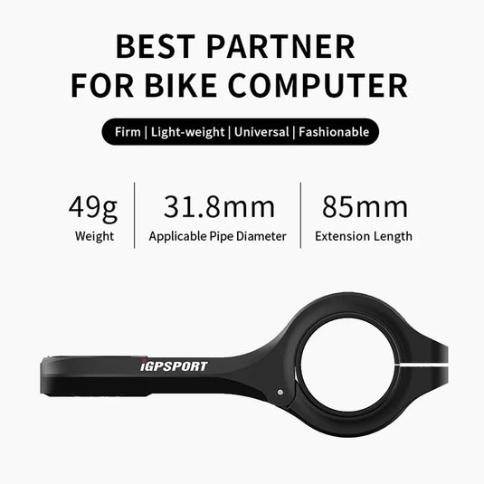 Extended Mount for Cyclocomputers - M80 | for Igpsport & Garmin Models