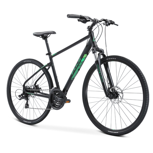 Fuji Traverse 1.7 (Stain Black/Green) Hybrid Bike