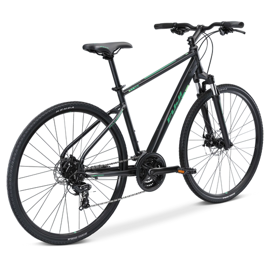 Fuji Traverse 1.7 (Stain Black/Green) Hybrid Bike