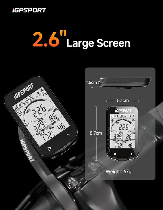 GPS Bike Computer - BSC100S | Type-C, 2.6