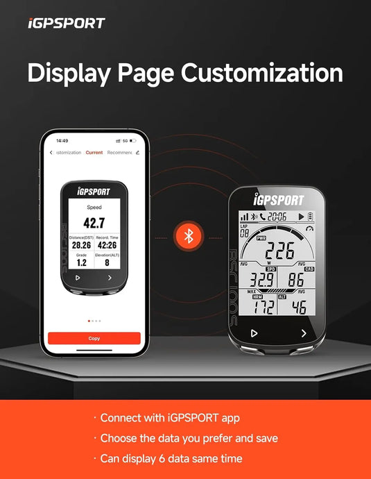 GPS Bike Computer - BSC100S | Type-C, 2.6" Display, 40H Battery, ANT+ & Strava Enabled