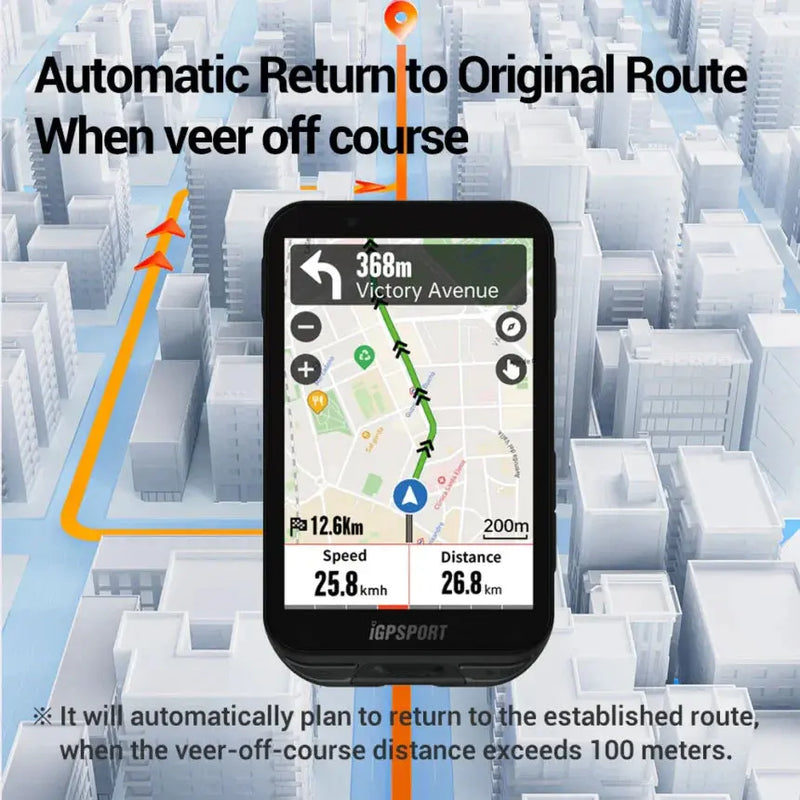 Load image into Gallery viewer, GPS Bike Computer - IG800S | 3.5" Touch Screen, 50H Battery, Training, Wi-Fi & Navigation Support