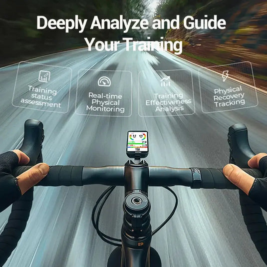 GPS Bike Computer - IG800S | 3.5" Touch Screen, 50H Battery, Training, Wi-Fi & Navigation Support