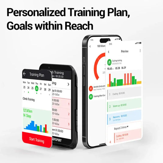 GPS Bike Computer - IG800S | 3.5" Touch Screen, 50H Battery, Training, Wi-Fi & Navigation Support