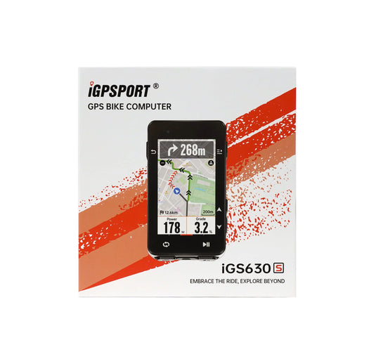 GPS Bike Computer - IGS630S | 2.8" Color Display, 16GB Storage, 45H Battery & Navigation