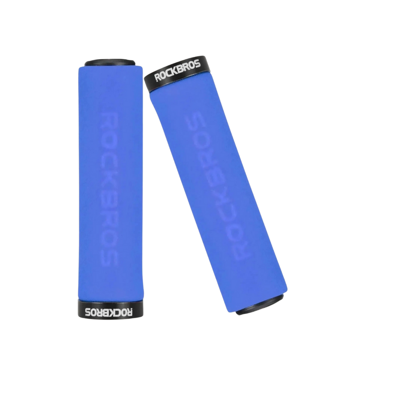 Load image into Gallery viewer, Handlebar Grip for Flat bar (Blue with Black Rings) ROCKBROS MADOVERBIKING