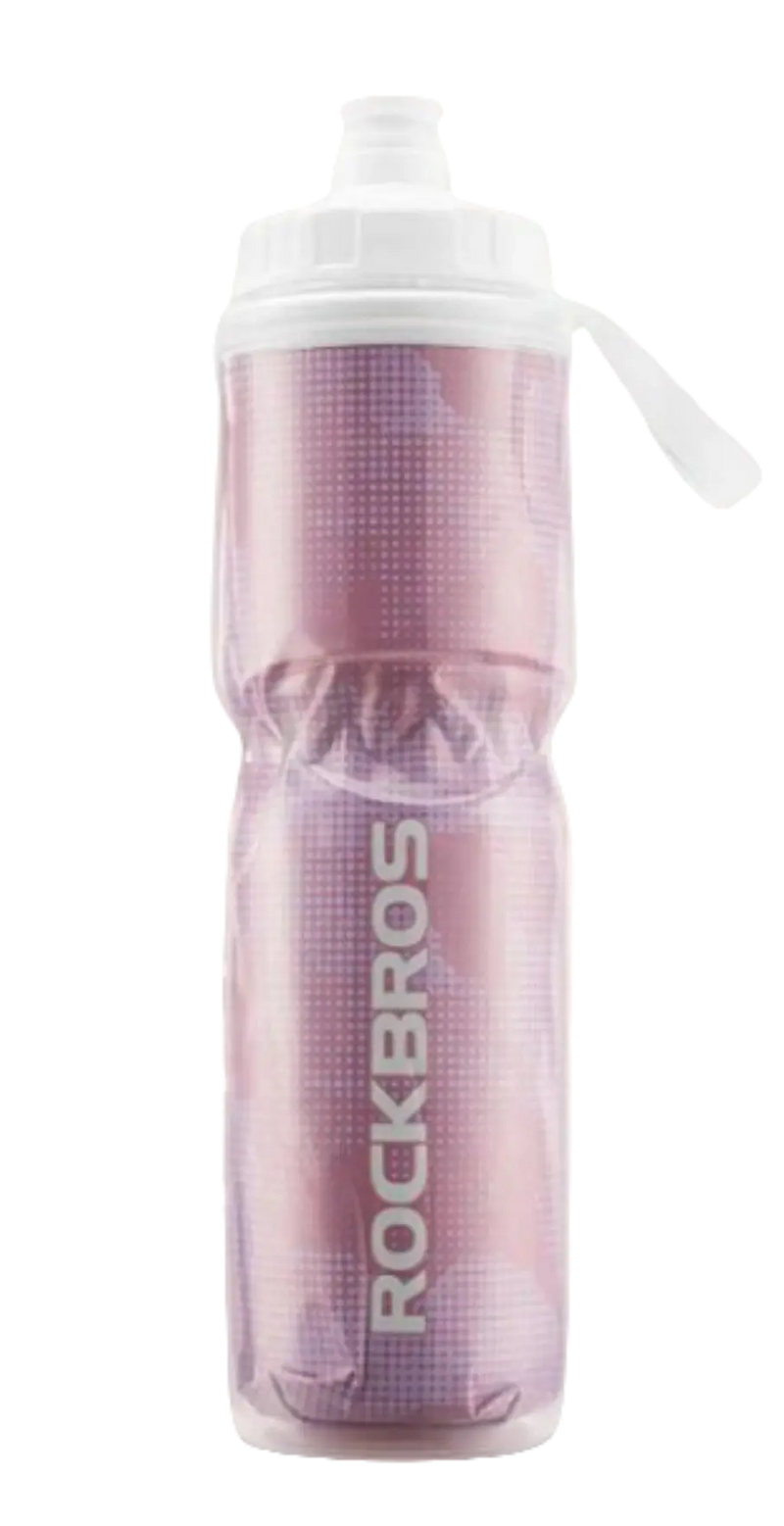 Load image into Gallery viewer, Insulated Bottles | BIDON - Rotate & Squeeze (700ml/Pink) ROCKBROS MADOVERBIKING