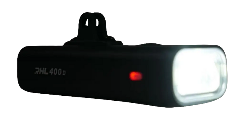 Load image into Gallery viewer, Bicycle Front Light | V6-400 - 2000 maH Battery, 400 Lumens (Black/GoPro Mount) ROCKBROS MADOVERBIKING