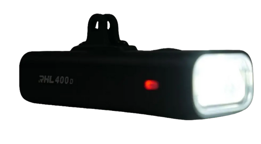 Bicycle Front Light | V6-400 - 2000 maH Battery, 400 Lumens (Black/GoPro Mount) ROCKBROS MADOVERBIKING
