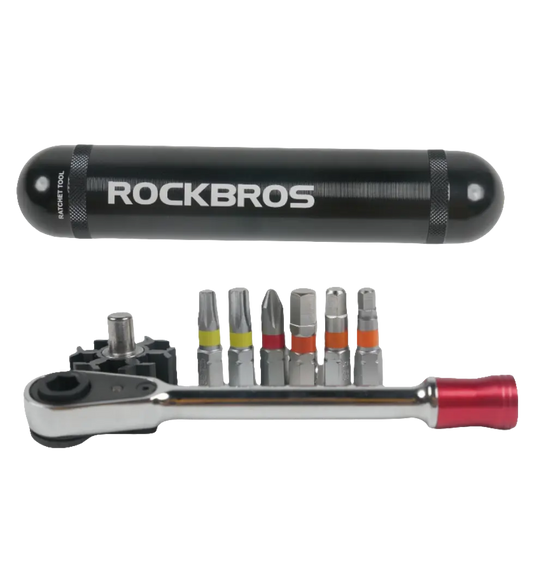 Mini Tool kit | Dual Direction Ratchet Wrench - Hex Keys, Screw Drivers and More ROCKBROS MADOVERBIKING