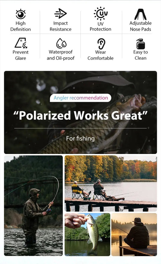 Kapvoe Polarized Fishing Sunglasses Kapvoe MADOVERBIKING
