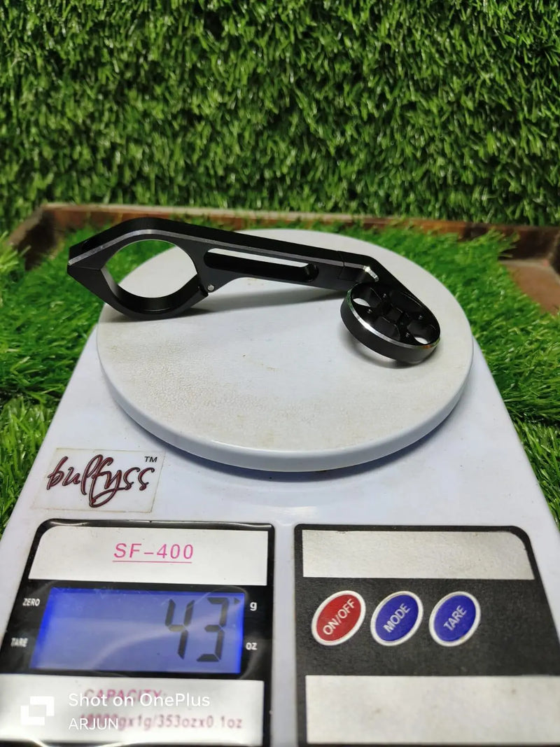 Load image into Gallery viewer, Long Bike Out-Front Mount Bicycle Handlebar Combo Mount for Garmin Bryton Gopro Flashlight Camera,Compatible with 31.8mm 25.4mm Handlebar (Black)