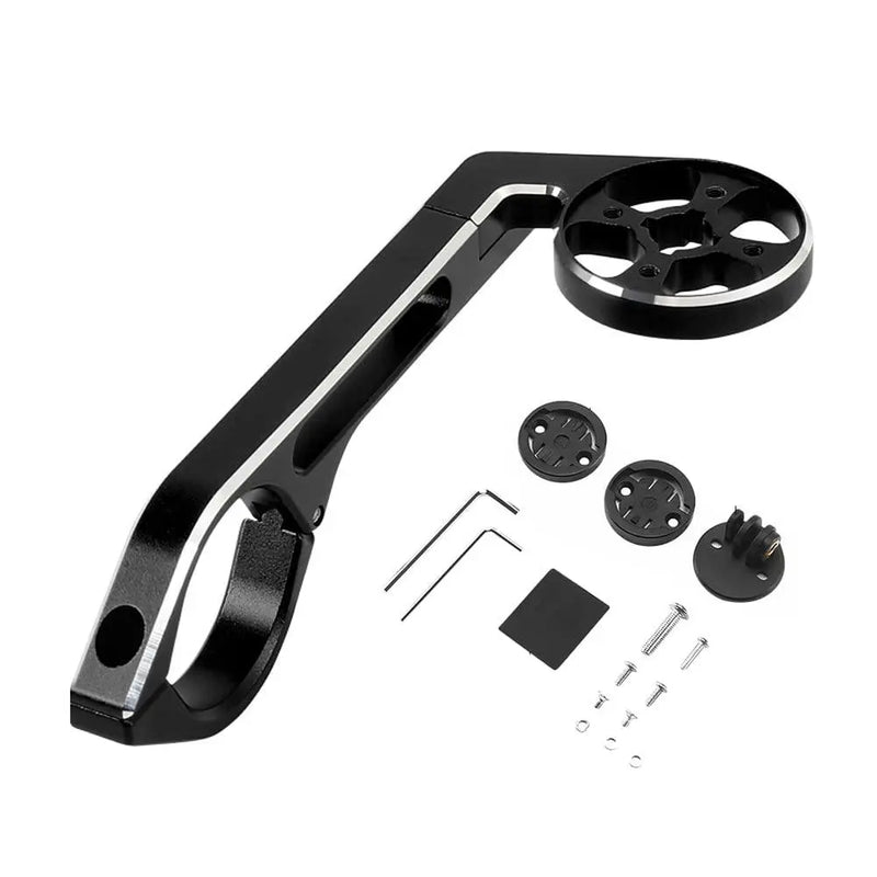 Load image into Gallery viewer, Long Bike Out-Front Mount Bicycle Handlebar Combo Mount for Garmin Bryton Gopro Flashlight Camera,Compatible with 31.8mm 25.4mm Handlebar (Black)