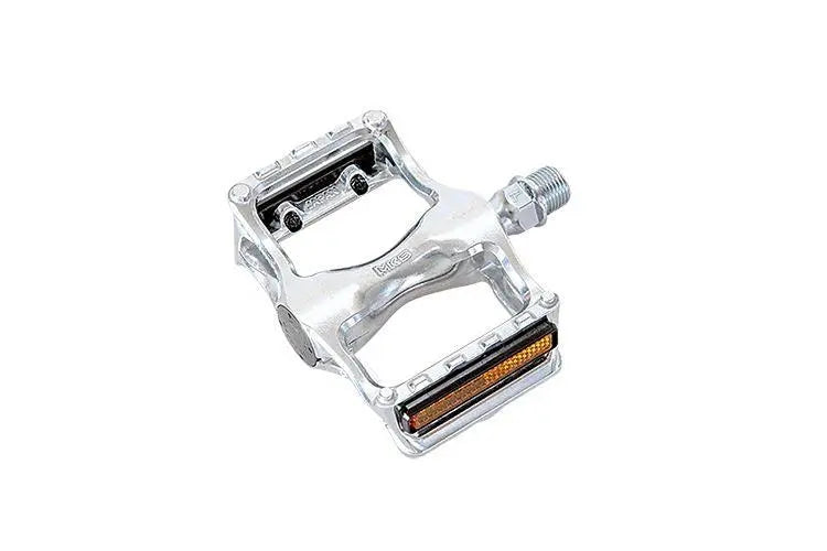 Load image into Gallery viewer, MKS Seahorse Pedals With Reflector (Silver)