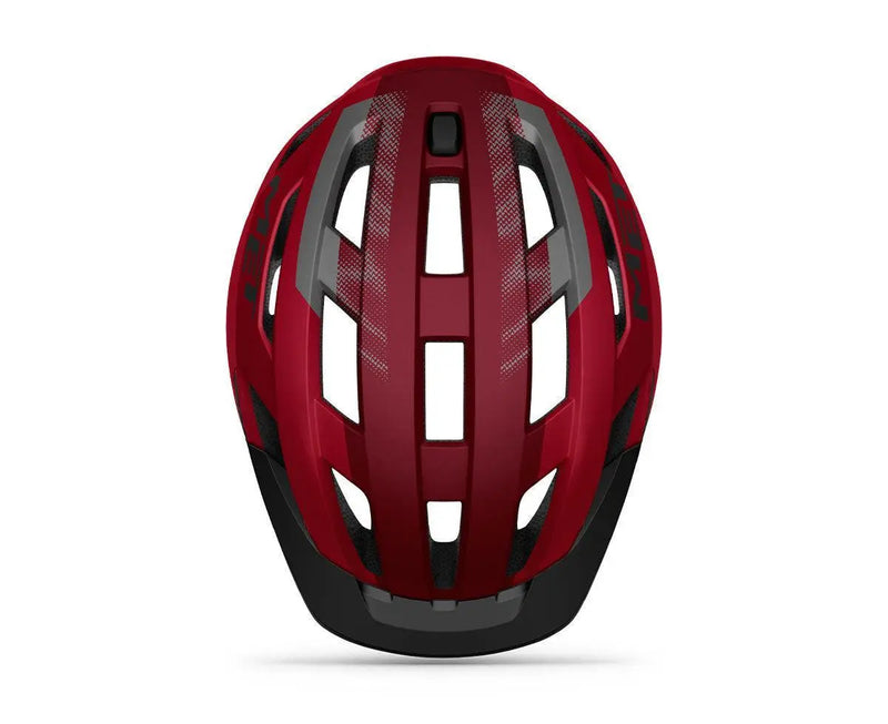 Load image into Gallery viewer, Met Allroad Hybrid Cycling Helmet (Red/Black/Matt)