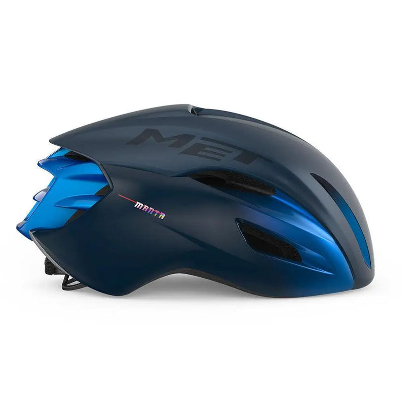 Load image into Gallery viewer, Met Manta Mips Aero Road Cycling Helmet (Blue Metallic/Matt Glossy)