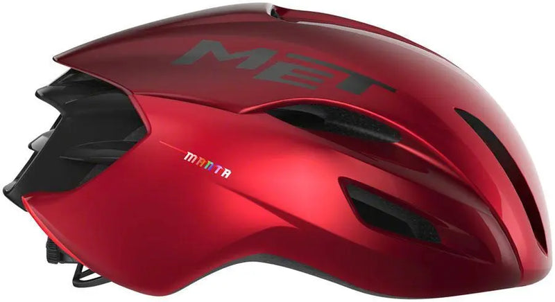 Load image into Gallery viewer, Met Manta Mips Aero Road Cycling Helmet (Red Metallic/Glossy)