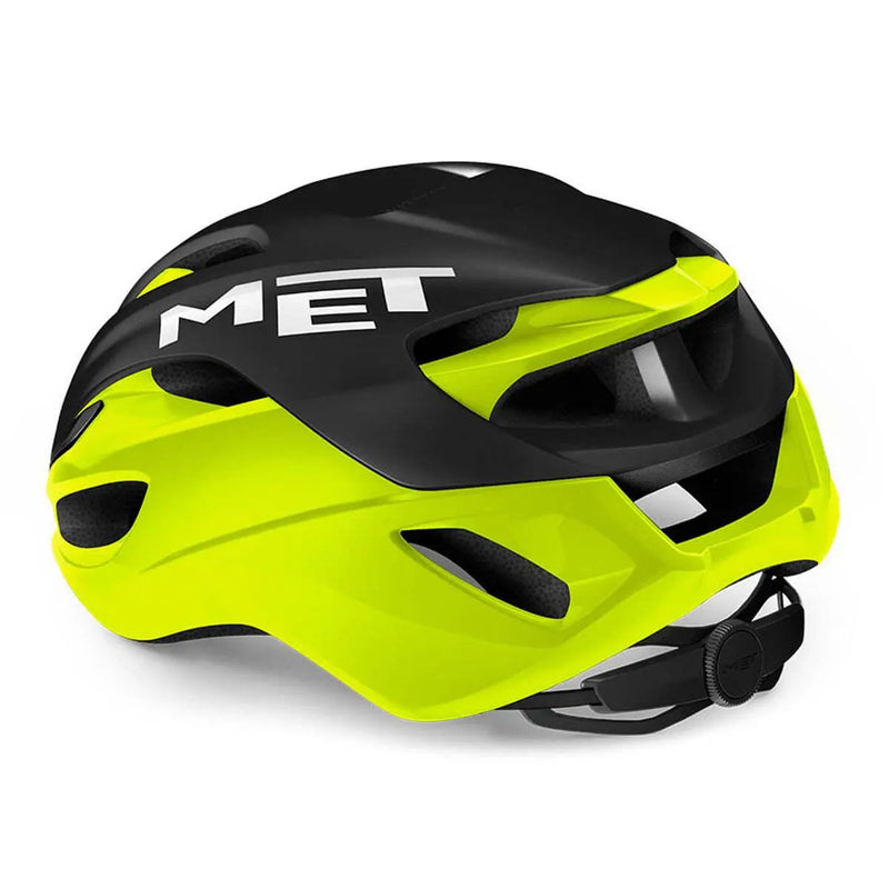 Load image into Gallery viewer, Met Rivale Mips Road Cycling Helmet (Black/Fluo Yellow/Matt Glossy)