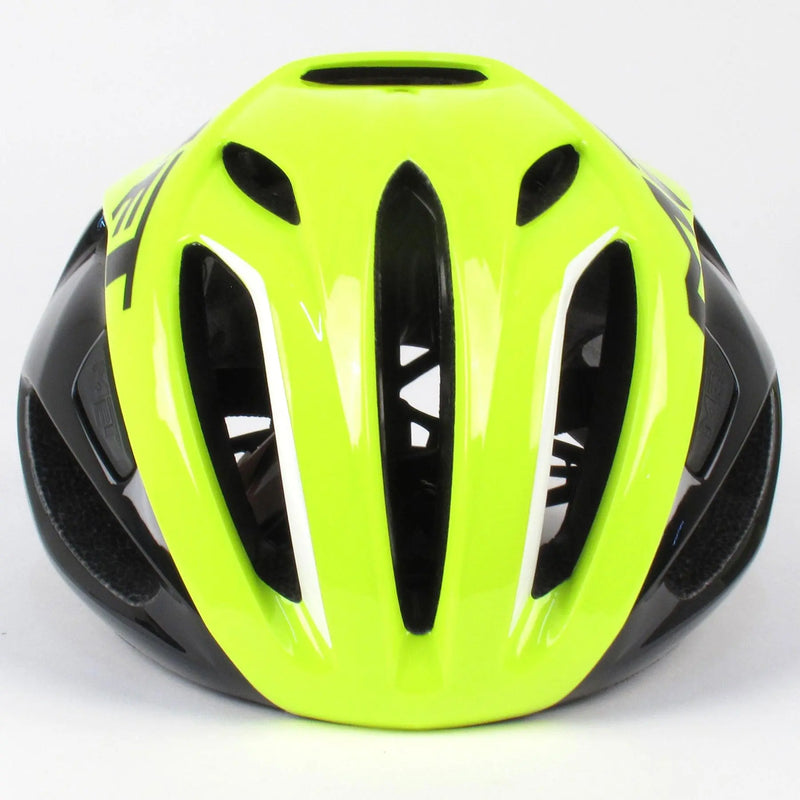 Load image into Gallery viewer, Met Rivale Mips Road Cycling Helmet (Black/Fluo Yellow/Matt Glossy)
