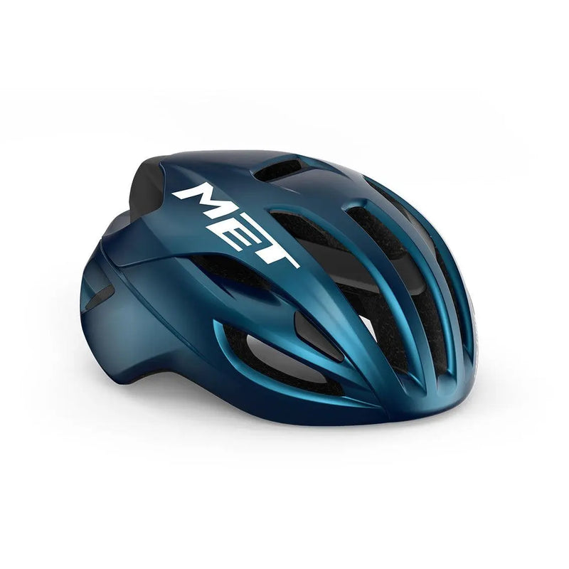 Load image into Gallery viewer, Met Rivale Mips Road Cycling Helmet (Teal Blue Metallic/Glossy)