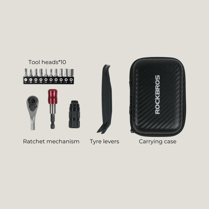 Load image into Gallery viewer, Tools | Multipurpose Ratchet Wrench Tool Set (1.5-8 mm Hex Keys) ROCKBROS MADOVERBIKING