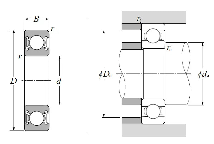 Load image into Gallery viewer, NTN Bearings, 6001LLU 2RS