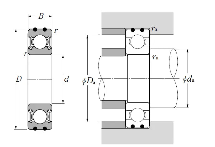 Load image into Gallery viewer, NTN Bearings 6200LLU-2RS