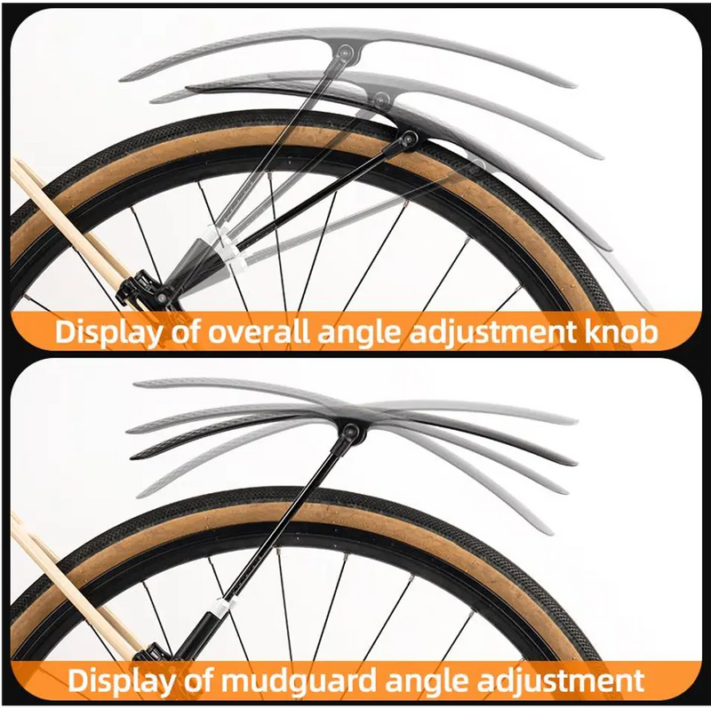 Load image into Gallery viewer, Road Bike Fender | Aluminium Alloy, Adjustable & Easy to Install Rear Wheel Mudguard ROCKBROS MADOVERBIKING