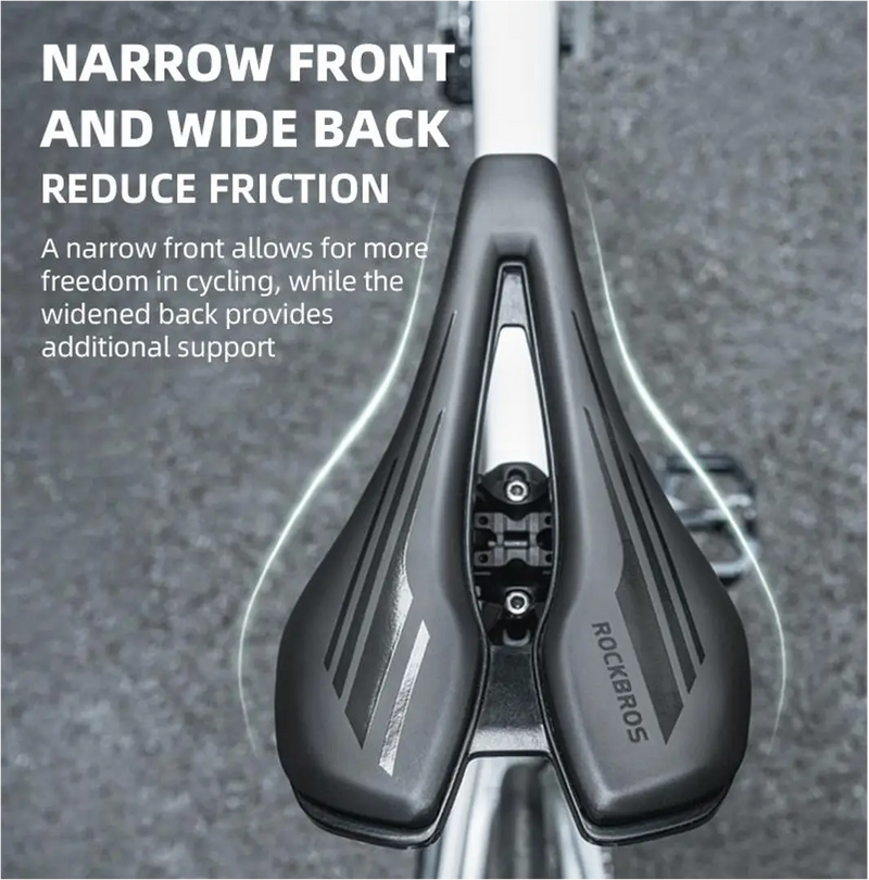 Load image into Gallery viewer, Bicycle Saddle | Aero Cut-Out Saddle with Steel Rails ROCKBROS MADOVERBIKING