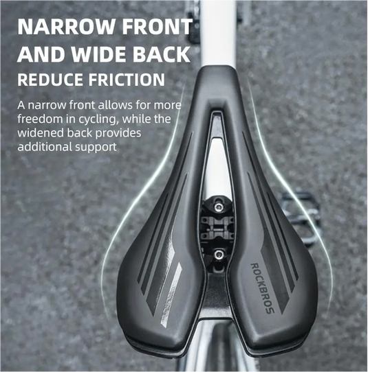 Bicycle Saddle | Aero Cut-Out Saddle with Steel Rails ROCKBROS MADOVERBIKING