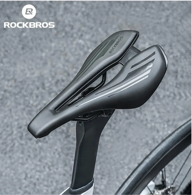 Load image into Gallery viewer, Bicycle Saddle | Aero Cut-Out Saddle with Steel Rails ROCKBROS MADOVERBIKING