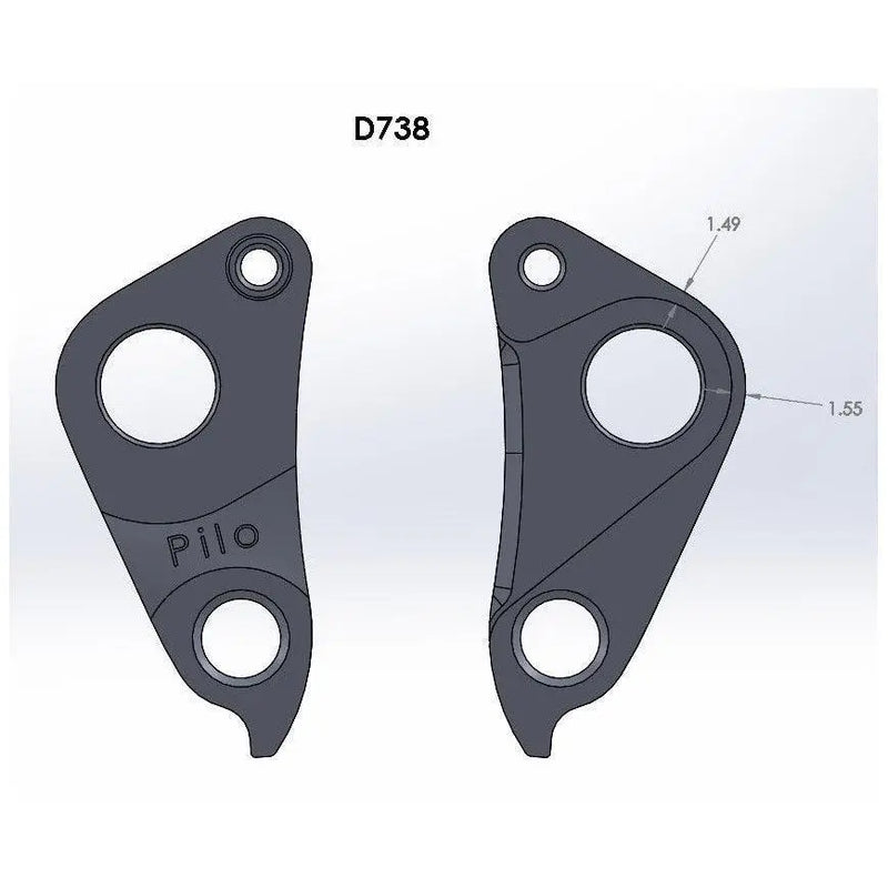 Load image into Gallery viewer, Pilo D738 Derailleur Hanger