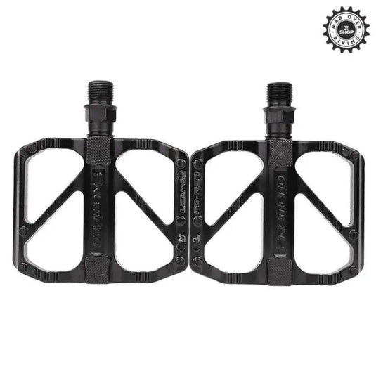 Promend Aluminium Alloy Du Bearing Lightweight Bicycle Pedals With 12 Anti-Skid Pins For Road, Bmx, Mtb Bike (Silver Axle)