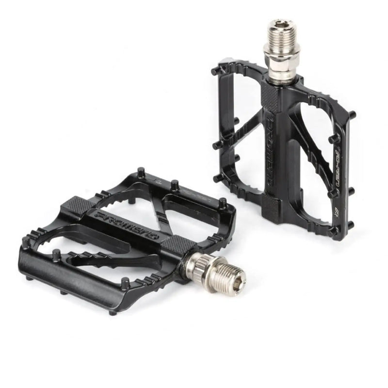 Load image into Gallery viewer, Promend Aluminium Alloy Du Bearing Lightweight Bicycle Pedals With 12 Anti-Skid Pins For Road, Bmx, Mtb Bike (Silver Axle)