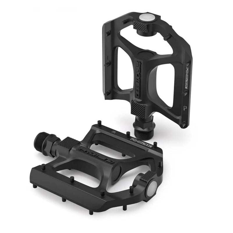 Load image into Gallery viewer, Promend Aluminium Alloy Du Bearing Lightweight Bicycle Pedals With Wide Platform, 16 Anti-Skid Pins For Road Mountain Bmx Mtb Bike (With Safety Light)