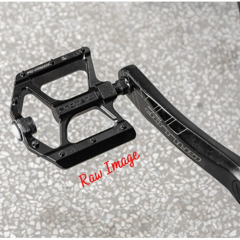 Load image into Gallery viewer, Promend Aluminium Alloy Du Bearing Lightweight Bicycle Pedals With Wide Platform, 16 Anti-Skid Pins For Road Mountain Bmx Mtb Bike (With Safety Light)