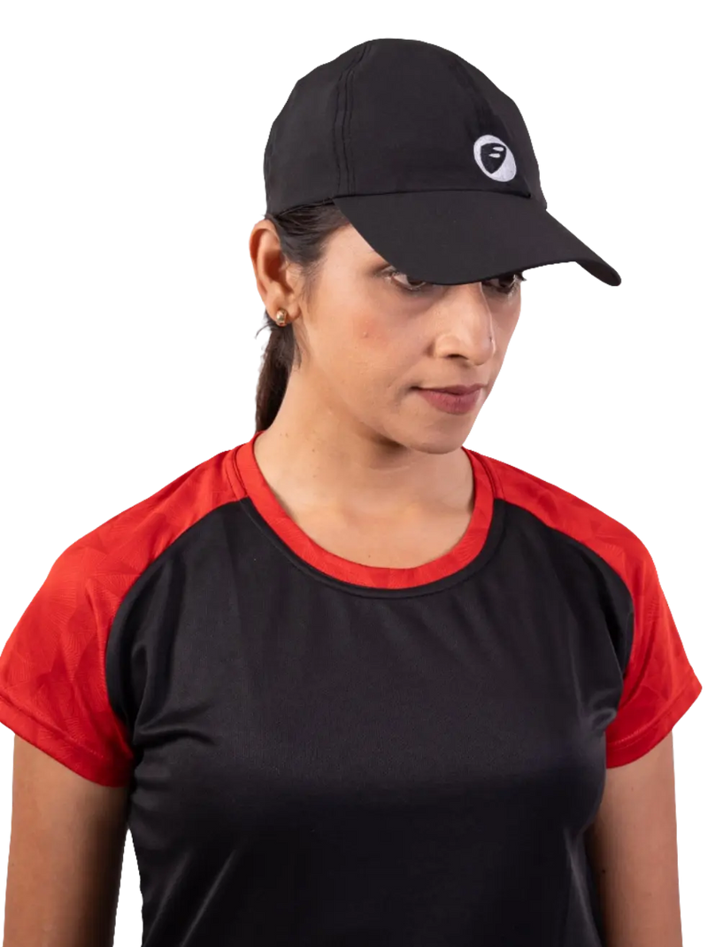 Load image into Gallery viewer, Unisex Running Cap | Streak | Black/Red