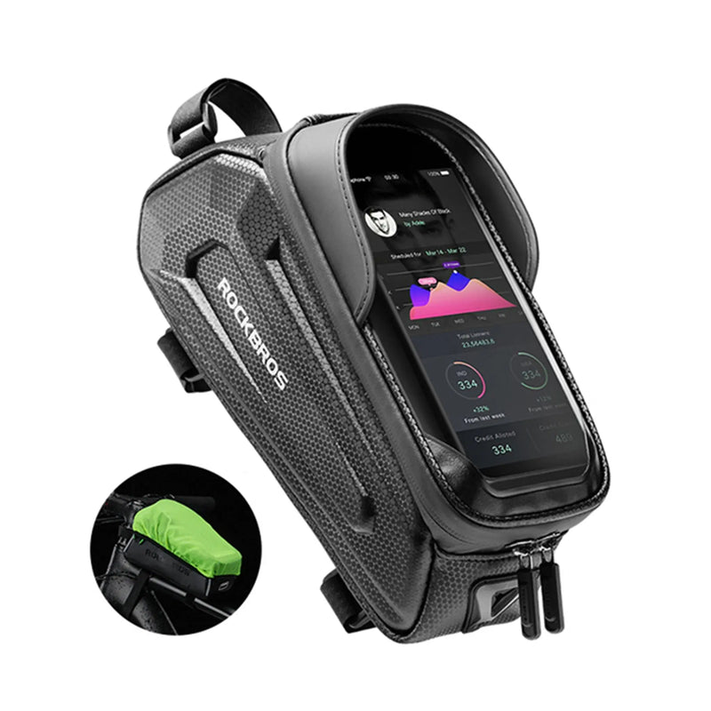Load image into Gallery viewer, Top Tube Bag | EVA 3D Hardshell - Waterproof & Compatible with Phones Upto 6.8" ROCKBROS MADOVERBIKING
