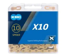 Bicycle Chain | X10SL Ti-N GOLD (10 Speed) - MADOVERBIKING -  KMC